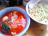 「辛味噌つけめん 2カラ (大盛無料)」@麺屋 まつきの写真