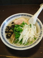 「塩ラーメン＋カイワレ・白髪ネギ増し」@黒潮屋の写真