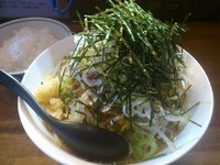 「【限定】納豆ラーメン（並）＋半ライス（サービス）　 780円」@ラーメンアキラの写真