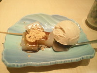 「そば粉葛餅とそばアイス（500円）」@そば居酒屋 助七の写真