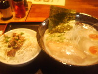 「味玉らーめん（750円）＋マヨチャーシュー丼（250円）」@麺屋 空 -ku-の写真