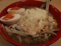 「【限定】北海道チーズ　味玉味噌ラーメン 1080円大盛」@北海道 恵比寿 ラーメンスクエア立川店の写真