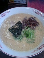 「豚骨醤油ラーメン 500円＋替玉（５０円）」@豚骨ラーメン いちもんじ 北本店の写真