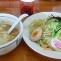 塩とんこつ極太つけ麺750円
