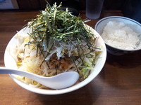 「【期間限定】納豆ラーメン７８０円+大盛１００円」@ラーメンアキラの写真