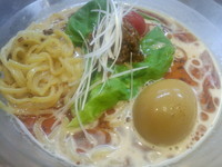 「冷やし担々麺（夏季限定）＋味玉（９００円）」@麺 やまらぁの写真