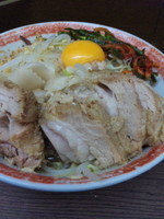 「小豚汁なしニラキムチ ニンニクアブラ ９１０円」@ラーメン二郎 横浜関内店の写真