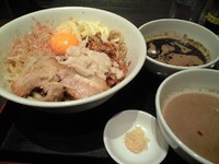 「まぜつけ（中盛）」@ジャンクガレッジ 東京ラーメンストリートの写真