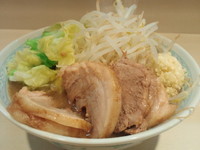 「肉増しラーメン(やさい・あぶら)」@らーめん 陸 尾山台店の写真