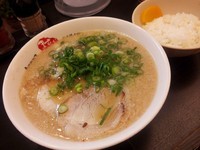 「ラーメン＋半ごはん」@京都銀閣寺 ますたにラーメン 日本橋本店の写真