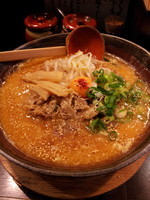 「特濃こってり、白飯」@麺屋 金みそ商店の写真