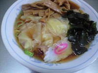 「ワンタンラーメン＋メンマ」@西新井ラーメンの写真