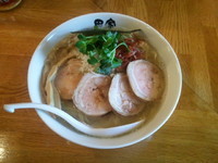 「海老にぼしそば＋変わり海老ちゃーしゅー増し＋大盛」@中華そば田家 ふくふくの写真