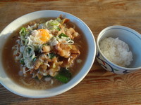 「夜の部ブログ限定　ひかり★すたメン（半ライス付き）」@ラーメン ひかりの写真