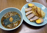 「つけめん＋味付け玉子（700+100円）」@名代らーめん 航海屋 新宿店の写真