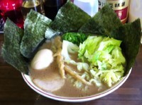 「らぁ麺＋得トッピング＋キャベツ（多分当日限定10円）」@麺屋庄太 津久井浜店の写真