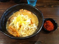 「ラーメン 750 + 辛味 100」@麺や 蒼 AOIの写真