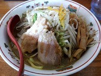 「とろりそば　炒め野菜+麺大盛」@味箪笥の写真