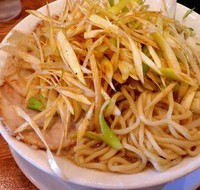 「醤油+辛ねぎ(アブラ少な目、890円)」@こってりラーメン剛田の写真