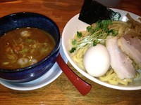 「とろりつけそば　味玉」@味箪笥の写真