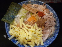 「試作品　まぜそば特盛＋チーズ＋半肉増し（裏メニュー）」@狼煙 〜NOROSHI〜の写真