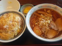 「ラーメン＋かつ丼」@丸忠の写真