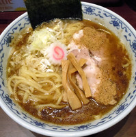 「中華そば￥５００（ＯＰＥＮ価格）＋大盛￥１００」@煮干中華そば 鈴蘭 新宿店の写真