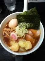 「特製中華そば　900円」@江戸前煮干中華そば きみはん 五反田店の写真