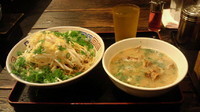「ねぎもやしつけ麺」@うだつ食堂の写真