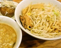 「カニミソつけめん＋肉おこわ(800円＋150円)」@つけめんTETSU さいたま特別版の写真