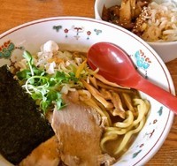 「とろりそば＋ねぎチャー丼(700円＋250円)」@味箪笥の写真