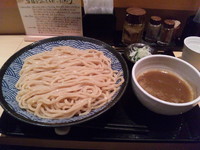 「素つけ麺、大盛」@つけ麺 道の写真