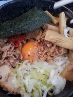 「カレーまぜそば７５０円＋メンマ」@狼煙 〜NOROSHI〜の写真