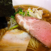 「中華そば+大盛り+鶏そぼろご飯」@福の神食堂の写真