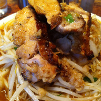 「限定マッチョリーナ+大盛り+野菜増し+白飯」@酒と肴と麺の店 田村屋の写真