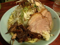 「醤油ラーメン小(こってり) ヤサイ アブラ ニンニク少し」@豪徳寺ラーメン りらくしんの写真