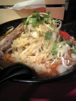 「辛ラーメン＋もりもり野菜」@麺屋 元福の写真