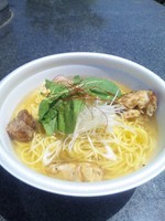 「信濃地鶏塩ラーメン　500円　（そうげんラーメン）」@ラーメンフェスタin小布施の写真