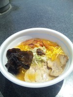 「青とうがらし糀漬けとしょうゆ糀鰹　500円　（てんてん）」@ラーメンフェスタin小布施の写真