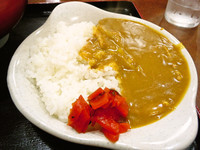 「セットメニューのミニカレー」@そば処 更科の写真