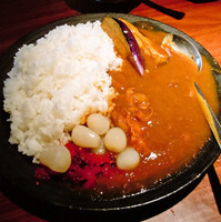 「チキンカレー￥５００＋ライス大盛￥１００」@新宿・のみやの写真