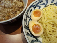 「肉つけ麺（並）＋味玉（７８０円）」@つけめん でんまる 飯田橋店の写真