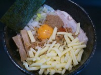 「まぜそばカレー￥750＋チーズ￥50＝￥800」@狼煙 〜NOROSHI〜の写真