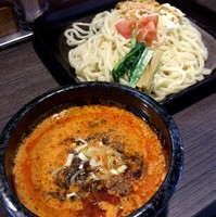 「坦々つけ麺　２００ｇ　８５０えん（あつもり）」@自家製麺 ほうきぼし 志茂店の写真