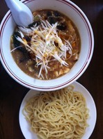 「酸辣湯つけ麺　９００円」@元祖手打ちつけ麺 江戸一の写真