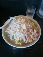 「ラーメン（やさい大、あぶら大、にんにく小）」@麺とび六方 茅野店の写真