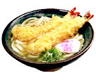 「上エビ天　3尾」@資さんうどん 門松店の写真