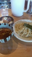 「つけそば　700円　豚角煮ごはん　170円」@支那そば なかじまの写真
