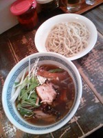 「野菜つけ麺７００円」@元祖竹炭らーめん はと車の写真