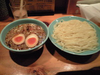 「味玉入り（700円）」@つけそば屋 麺楽の写真